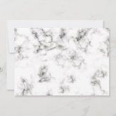 Viering van het Leven Moderne Elegante Marmeren Fo Kaart (Achterkant)