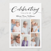 Viering van het leven Moderne foto begrafenismonum Programmakaart (Voorkant)