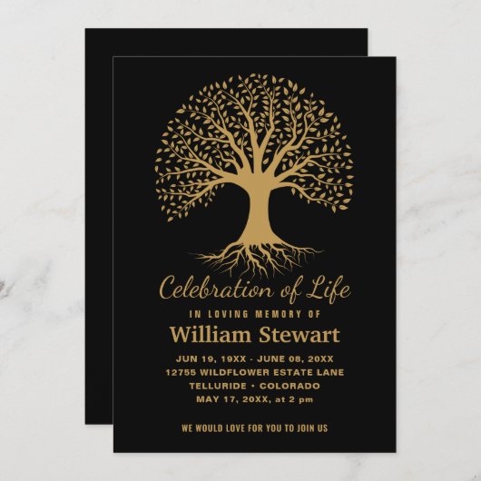 Viering van het leven | Moderne schuurboom Kaart (Voorkant / Achterkant)