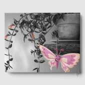 Viering van het leven Monochrome Stilleven Gastenboek (Achterkant)