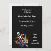 Viering van het Leven Motocross Motorrace Kaart (Voorkant)