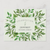 Viering van het Leven na het Verlies van het Loof Briefkaart (Voorkant)