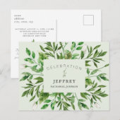 Viering van het Leven na het Verlies van Loof Briefkaart (Voorkant / Achterkant)