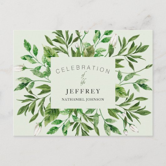 Viering van het leven na het verzamelen van blader briefkaart (Voorkant)