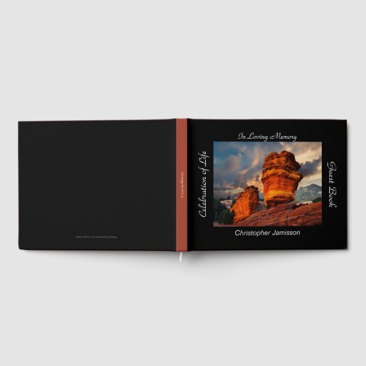 Viering van het leven, naam, gebalanceerde rock gastenboek (Volledig)