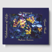 Viering van het Leven, Naam, Gouden Gele Bloemen, Gastenboek (Voorkant)