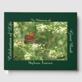 Viering van het Leven, Naam, Oranje Vlinder, Groen Gastenboek (Voorkant)