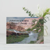 Viering van het leven, Natuur, watervallen Kaart (Staand voorkant)