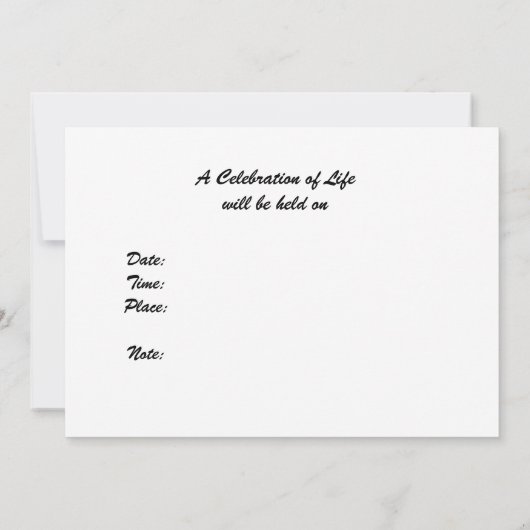 Viering van het leven, Natuur, watervallen Kaart (Achterkant)