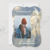 Viering van het leven Nodig Angel Sky Clouds Kaart (Voorkant)