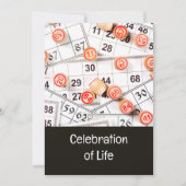 Viering van het Leven Nodig Bingo Game uit Kaart (Voorkant)