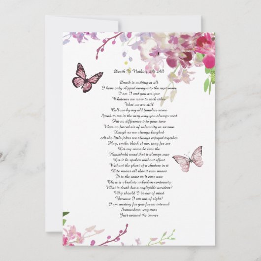 Viering van het leven Nodig roze orchideeën uit Kaart (Achterkant)