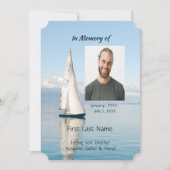 Viering van het leven Nodig Sailor Sailboat Sailin Kaart (Voorkant)