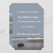 Viering van het leven Nodig Vissen Boat Fisherman  Kaart (Voorkant / Achterkant)