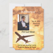 Viering van het leven Nodig Vliegtuigpiloot Kaart (Voorkant)