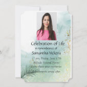 Viering van het leven Nodig Waterverf Barn Owl uit Kaart (Achterkant)