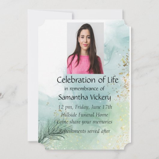 Viering van het leven Nodig Waterverf Barn Owl uit Kaart (Achterkant)