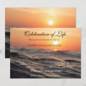 Viering van het leven Oceaan Meer Zonsondergang Zo Kaart (Voorkant / Achterkant)