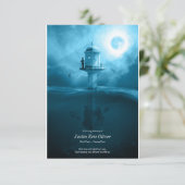 Viering van het leven Ocean Fisherman begrafenis Bedankkaart (Staand voorkant)