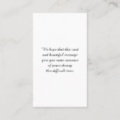 Viering van het Leven Olieverfschilderij Sympathie Visitekaartje (Achterkant)