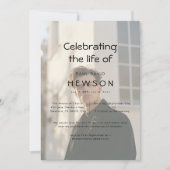 Viering van het leven Overlay Foto Begrafenismonum Kaart (Voorkant)