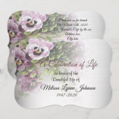 Viering van het leven, Pansy Garden Kaart (Voorkant / Achterkant)