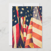 Viering van het Leven Patriottische Vlag Foto Kaart (Achterkant)