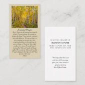 Viering van het leven Platteland Sympathie Card Visitekaartje (Voorkant / Achterkant)