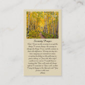 Viering van het leven Platteland Sympathie Card Visitekaartje (Voorkant)