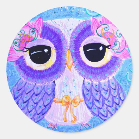 Viering van het leven ronde sticker (Voorkant)