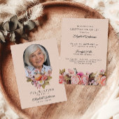 Viering van het leven Roze Rozen & pioenen Bloemen Kaart