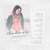 Viering van het leven | Schademigheid van de diens Programmakaart