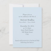 Viering van het leven Seascape 1 Uitnodiging (Achterkant)