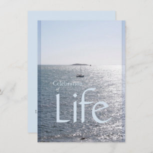Viering van het leven Seascape 1 Uitnodiging