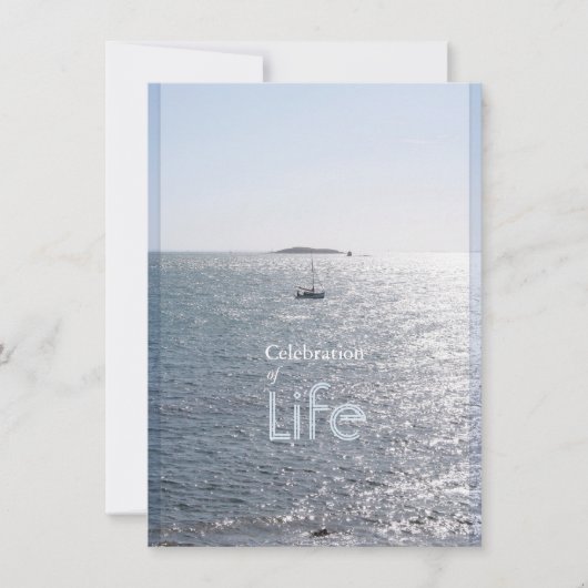 Viering van het Leven Seascape 3 Uitnodigingen (Voorkant)