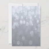 Viering van het leven - Silver Memorial Invitation Kaart (Achterkant)