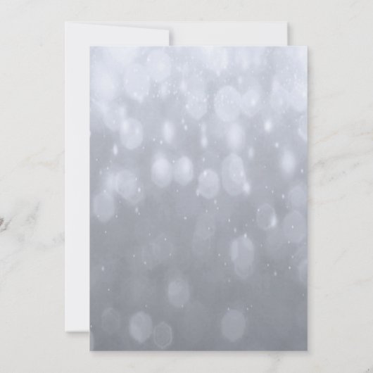 Viering van het leven - Silver Memorial Invitation Kaart (Achterkant)