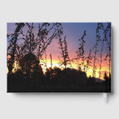 Viering van het leven Sinaasappel Horizon Custom P Gastenboek (Achterkant)