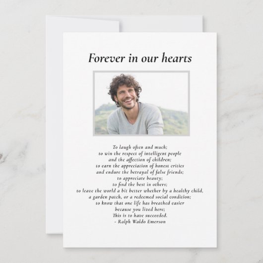 Viering van het leven, Sky Clouds Rainbow Funeral Kaart (Achterkant)