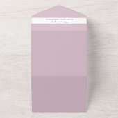 Viering van het leven stijlvolle elegante foto all in one uitnodiging (Buitenkant)