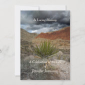 Viering van het leven, Storm in de bergen, woestij Kaart (Voorkant)