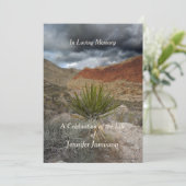 Viering van het leven, Storm in de bergen, woestij Kaart (Staand voorkant)