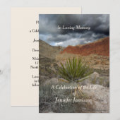 Viering van het leven, Storm in de bergen, woestij Kaart (Voorkant / Achterkant)