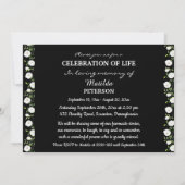 Viering van het leven toen en nu 2 foto begrafenis kaart (Achterkant)