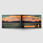 Viering van het leven Tranquil Sunset Custom Photo Gastenboek (Volledig)