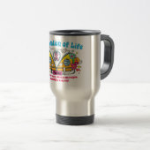 Viering van het leven!  Travel mug Reisbeker (Voorkant rechts)