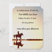 Viering van het leven Uitnodigen met Paardrijden Kaart (Voorkant)