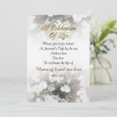 Viering van het leven Uitnodiging baby's adem (Staand voorkant)