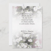 Viering van het leven Uitnodiging baby's adem (Achterkant)