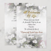 Viering van het leven Uitnodiging baby's adem (Voorkant / Achterkant)